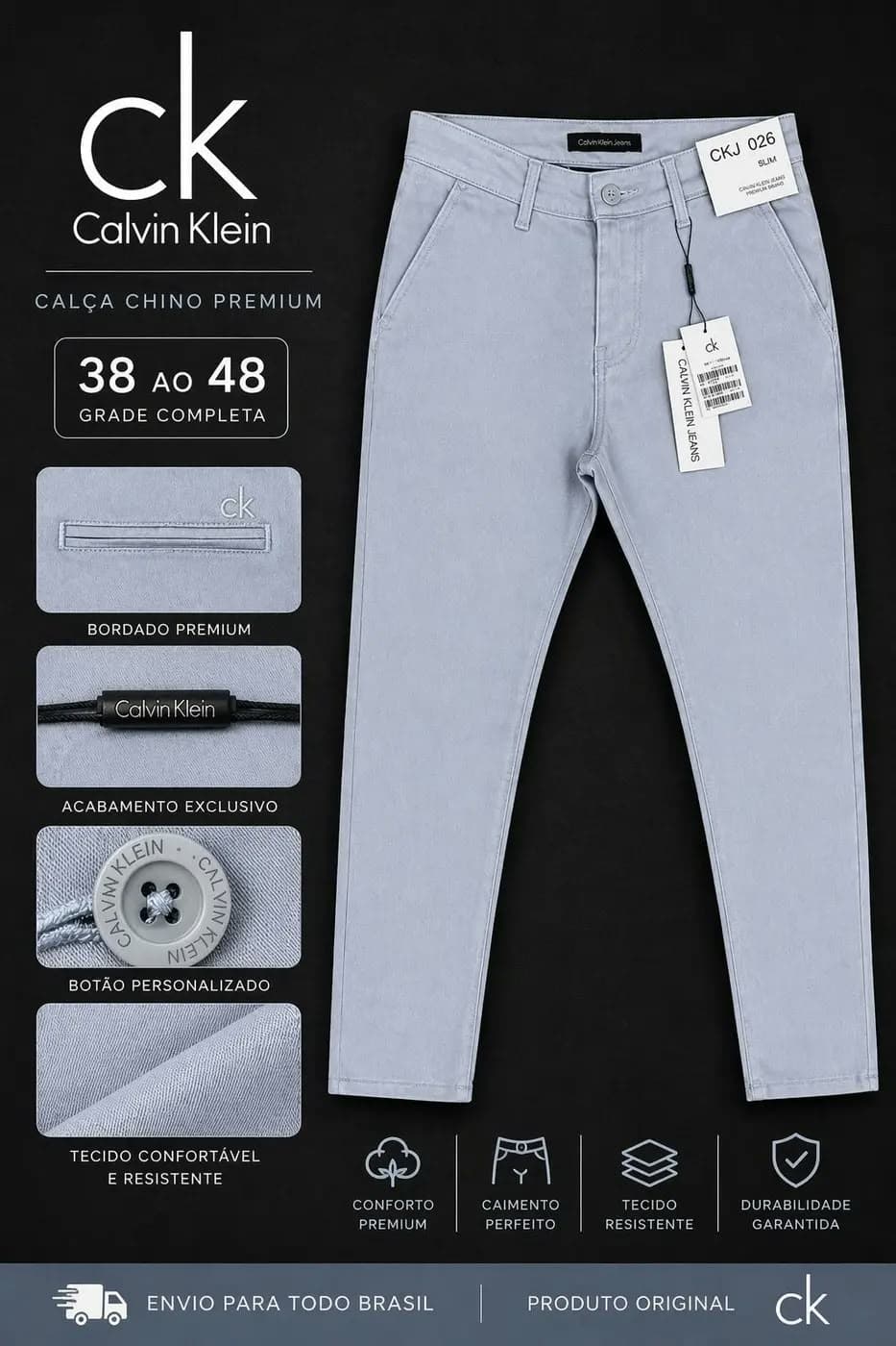 Calça social, Modelo 01